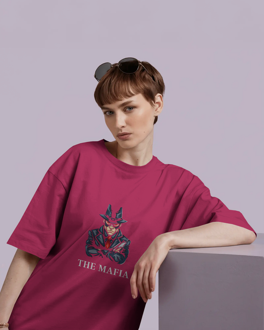 Earth & Thread | The Mafia 100% Cotton Regular Fit T-Shirt - Premium 180 GSM Gangster Persona Graphic Tee