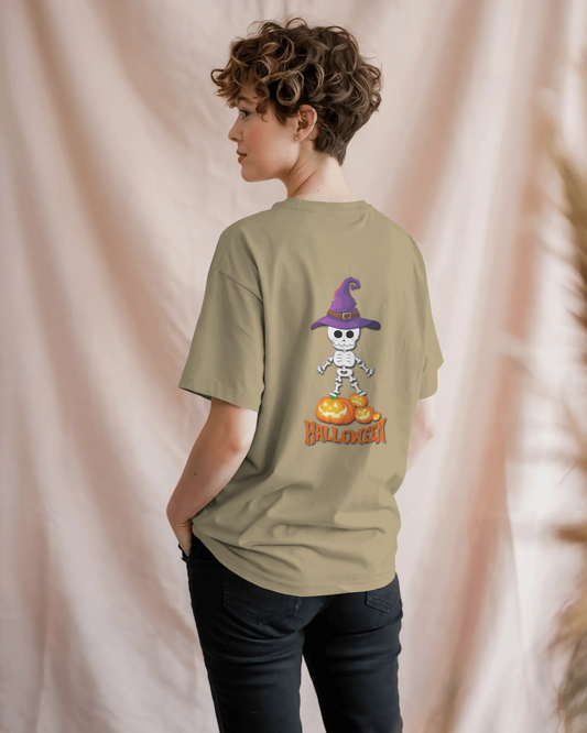 Spooky Chic in Ultra-Smooth Comfort – Halloween Skeleton Tee