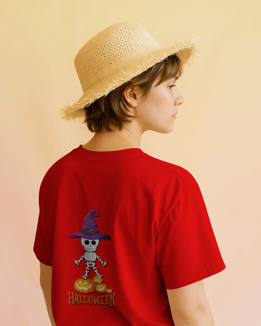 Spooky Chic in Ultra-Smooth Comfort – Halloween Skeleton Tee