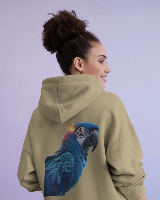 Oversized Hoodie – Blue Parrot Freedom Edition
