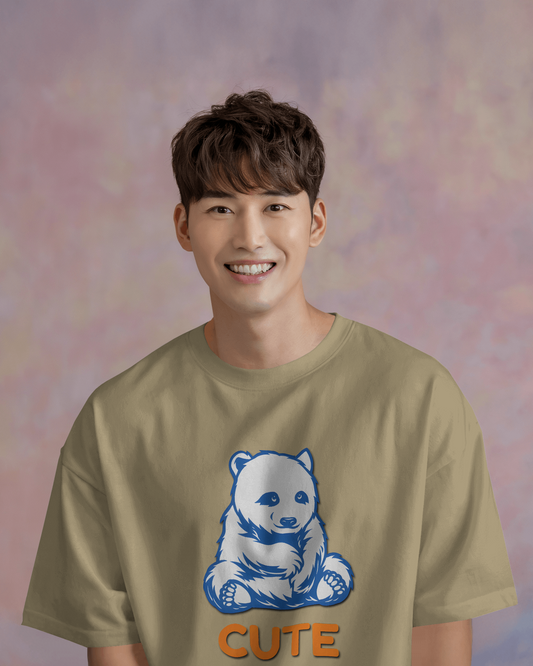 Cozy & Cute – Oversized Bear Cub Tee