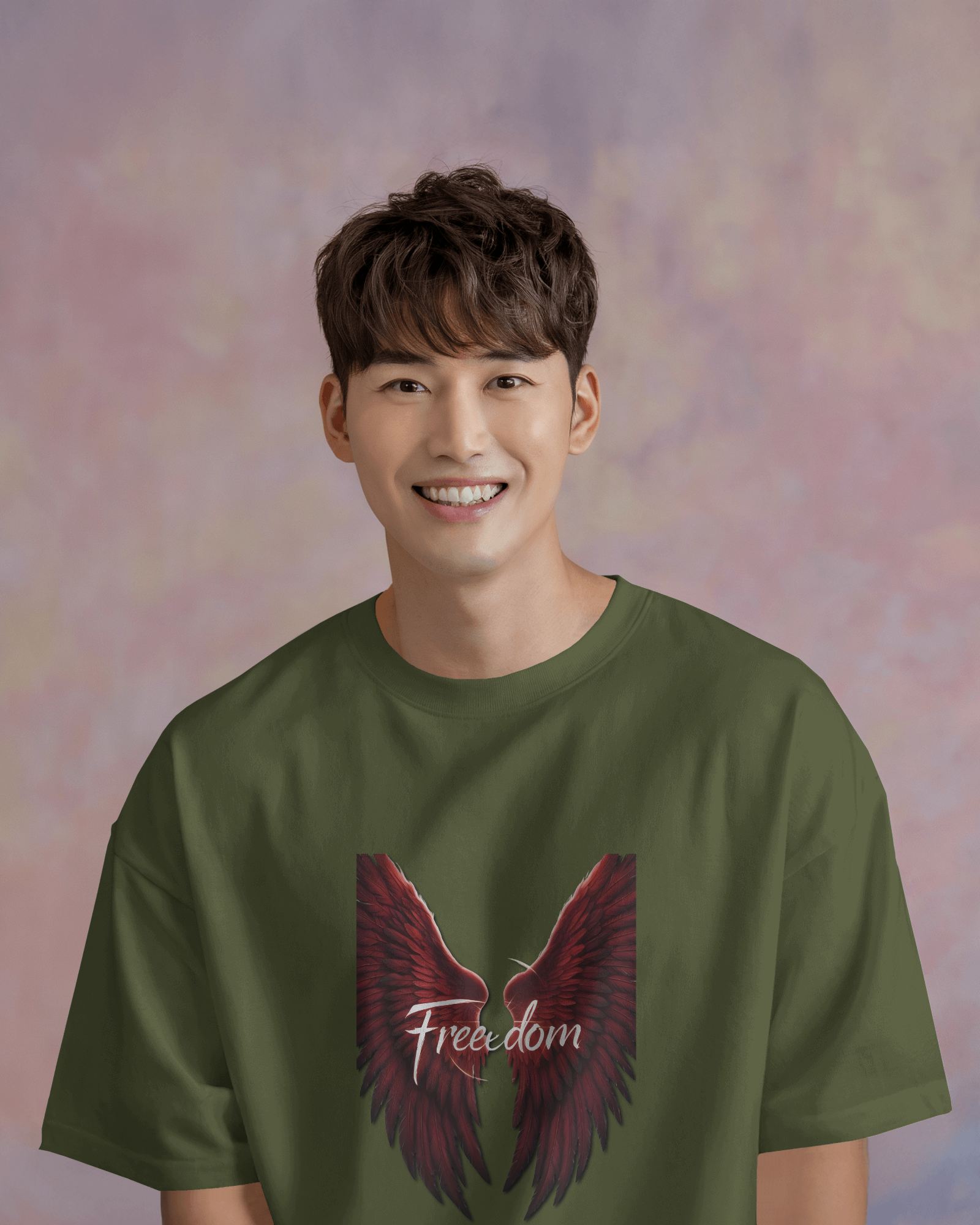Oversized French Terry – Wings of Freedom Tee