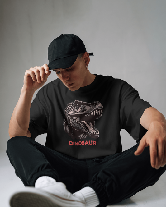Oversized French Terry – Roaring T-Rex Tee