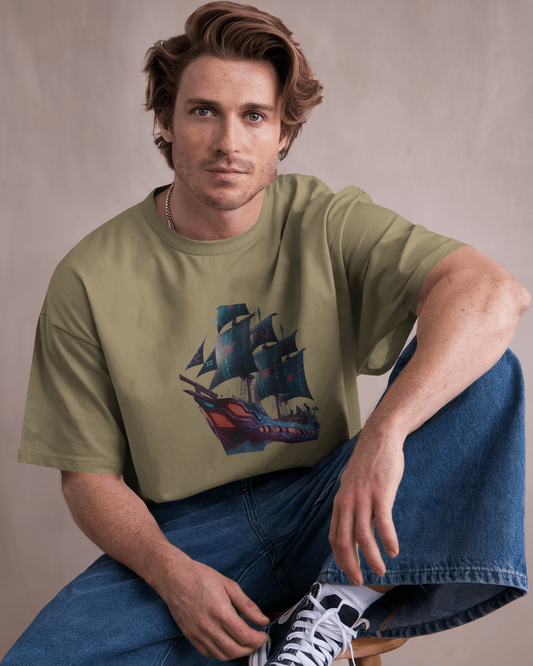 Premium Cotton T-Shirt – Ocean Voyager Edition