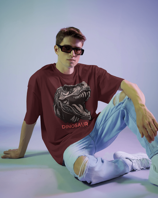 Oversized French Terry – Roaring T-Rex Tee