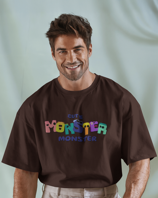 Cute Monster Energy in Oversized Comfort – Playful Tee