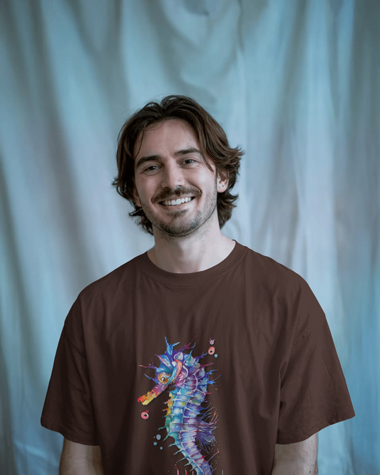 Elegance in Motion – Ultra-Smooth Seahorse Tee