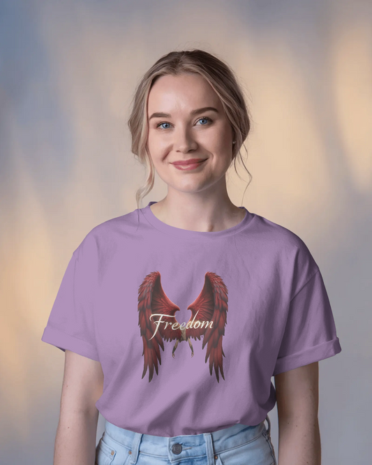 Premium Cotton T-Shirt – Wings of Freedom Edition