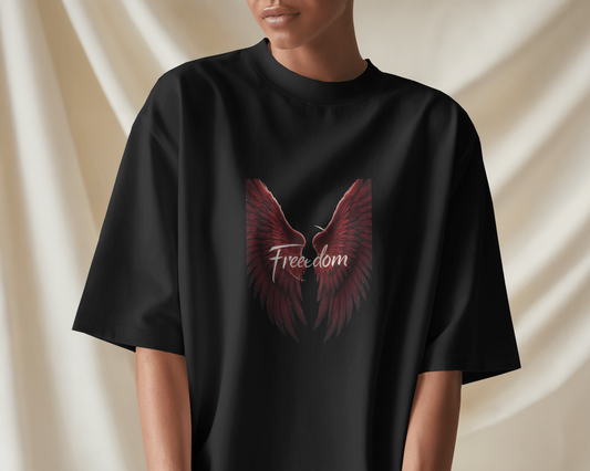 Oversized French Terry – Wings of Freedom Tee