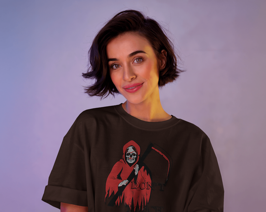 Fear the Reaper in Oversized Comfort – Shadow Cloak Tee