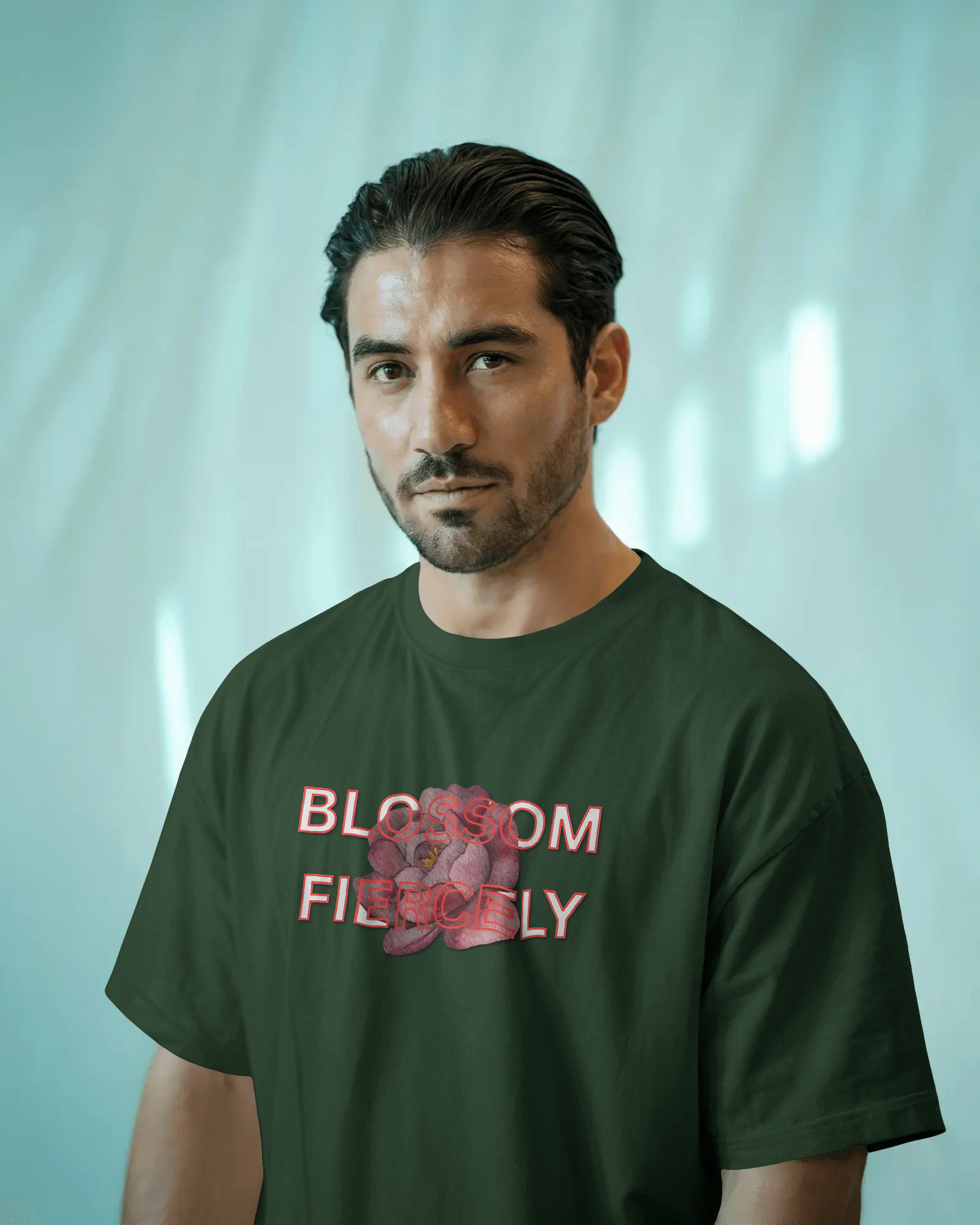 Earth & Thread | Blossom Fiercely 100% Cotton Regular Fit T-Shirt - Premium 180 GSM Empowering Floral Graphic Tee
