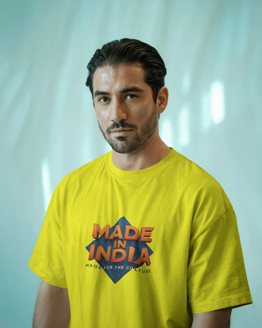 Earth & Thread | MADE IN INDIA 100% Cotton Regular Fit T-Shirt - Premium 180 GSM Patriotic Cultural Tee