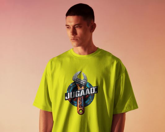 Earth & Thread | JUGAAD. 100% Cotton Regular Fit T-Shirt - Premium Ingenuity Graphic Tee