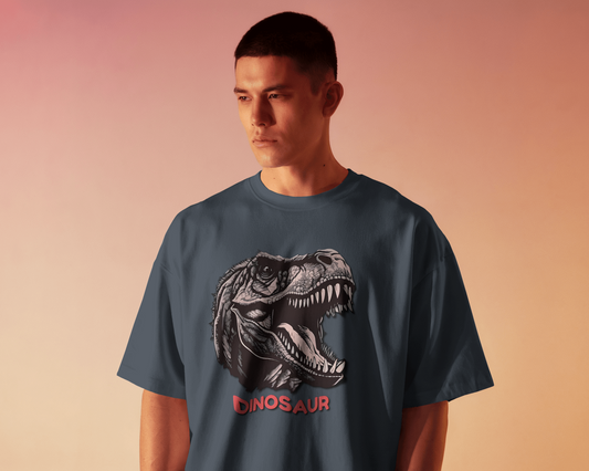 Oversized French Terry – Roaring T-Rex Tee