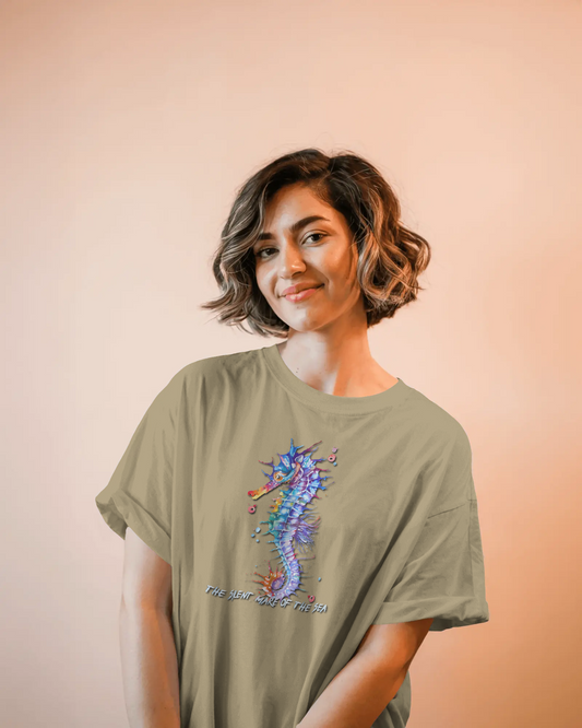 Elegance in Motion – Ultra-Smooth Seahorse Tee
