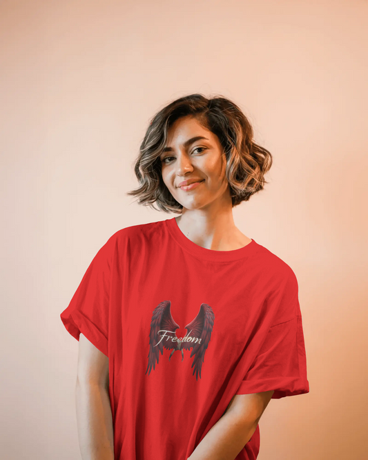 Premium Cotton T-Shirt – Wings of Freedom Edition