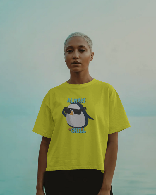 Chill in Ultra-Smooth Comfort – Premium Cotton Penguin Tee