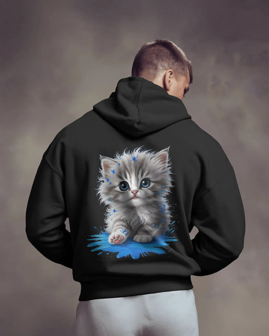 Oversized Hoodie – Black Eagle Lightning Edition