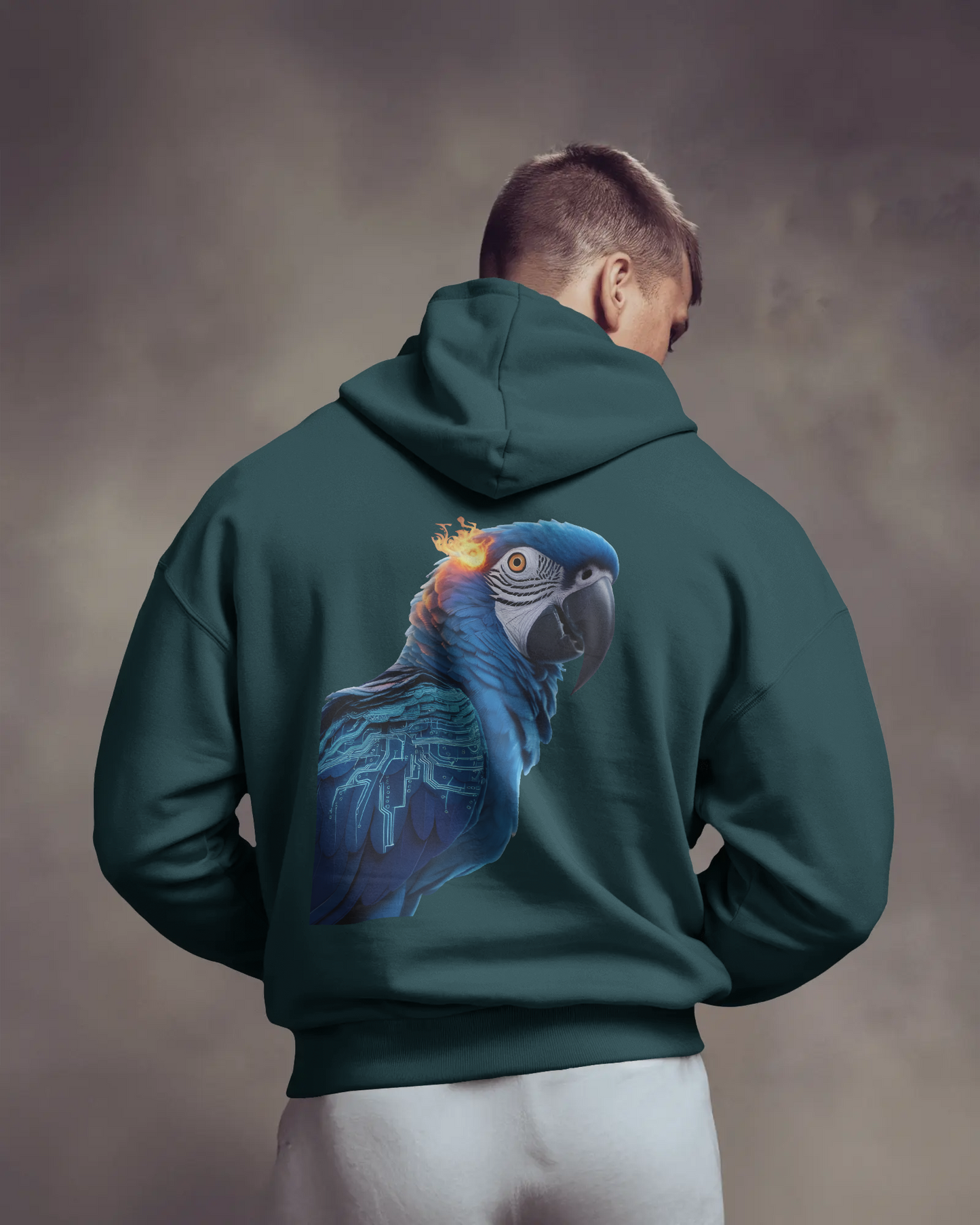 Oversized Hoodie – Blue Parrot Freedom Edition
