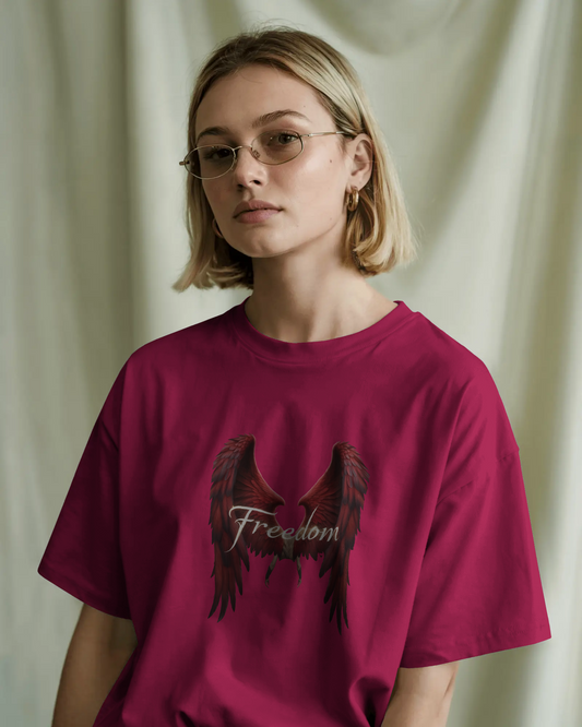 Premium Cotton T-Shirt – Wings of Freedom Edition