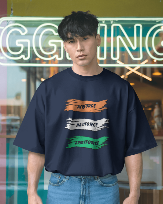 Oversized French Terry – Armed Forces Tribute Tee