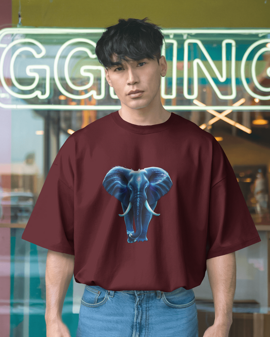 Oversized French Terry – Elephant Majesty Tee