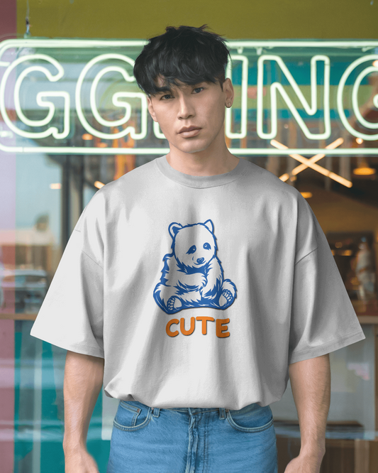 Cozy & Cute – Oversized Bear Cub Tee