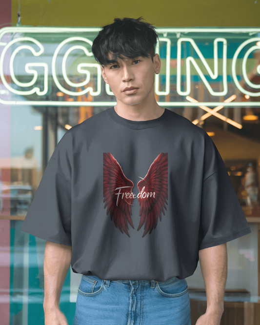 Oversized French Terry – Wings of Freedom Tee