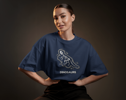 Oversized French Terry – Dinosaurs Fossil Tee
