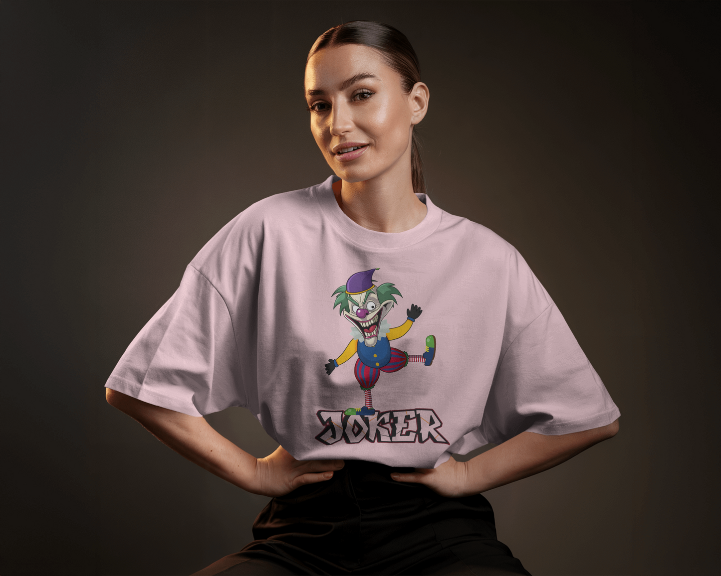 Unleash Your Inner Joker in Oversized Comfort – Joker Tee