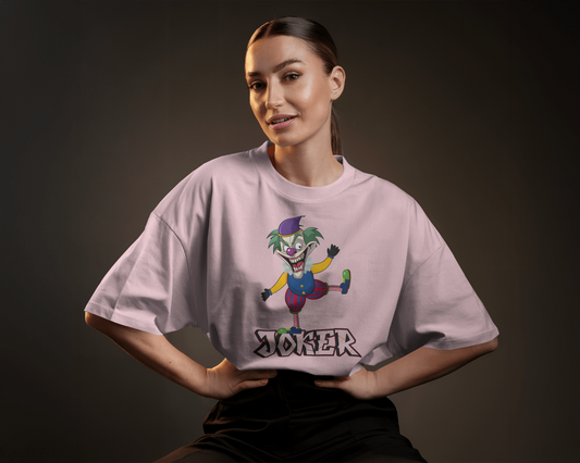 Unleash Your Inner Joker in Oversized Comfort – Joker Tee
