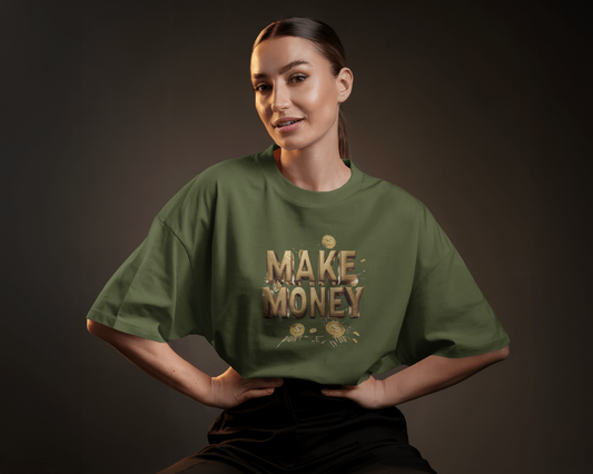 Oversized French Terry – MAKE MONEY Tee