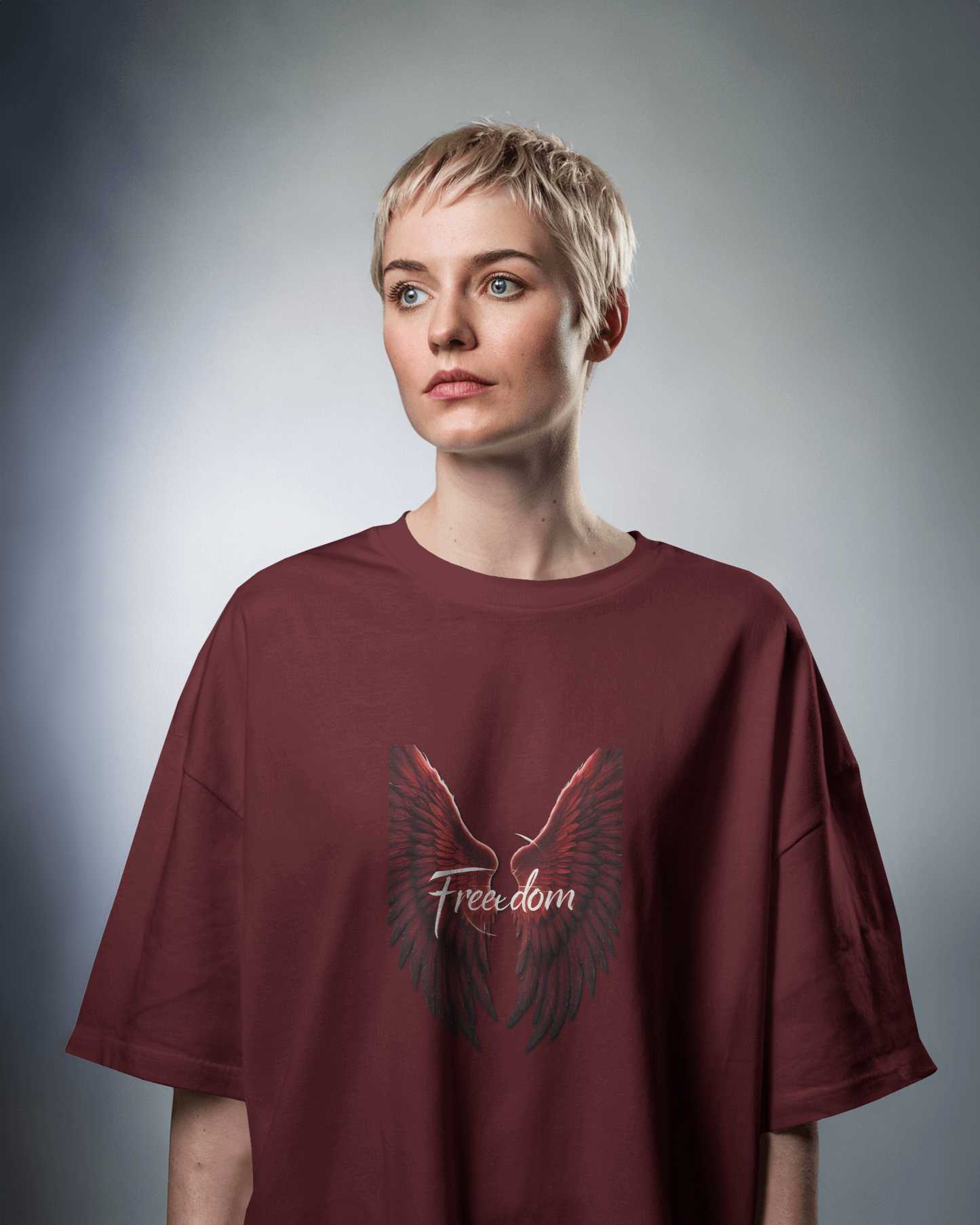Oversized French Terry – Wings of Freedom Tee