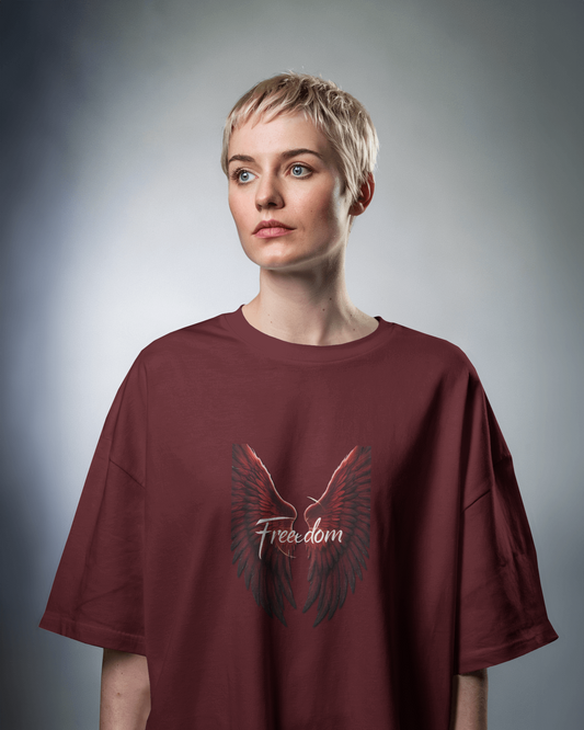 Oversized French Terry – Wings of Freedom Tee