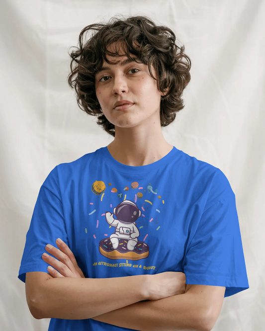 Explore the Unknown in Oversized Comfort – Astronaut Tee