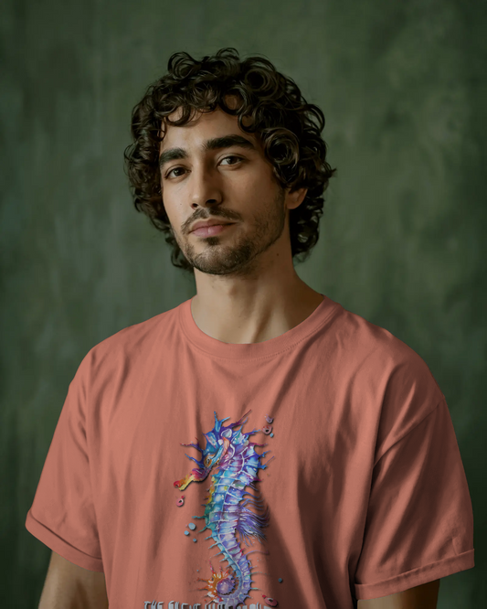 Elegance in Motion – Ultra-Smooth Seahorse Tee