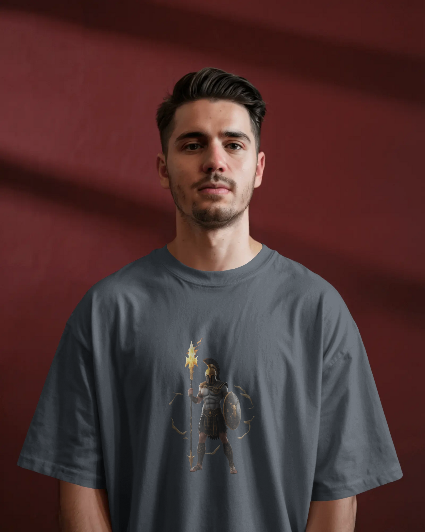 Oversized French Terry – Warrior’s Flame Tee