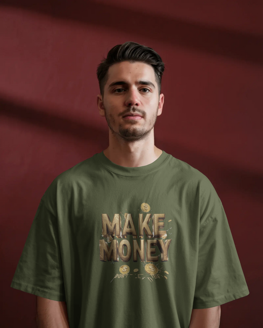 Oversized French Terry – MAKE MONEY Tee