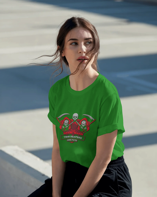 Earth & Thread | Devil Trio 100% Cotton Regular Fit T-Shirt - Premium 180 GSM Edgy Graphic Tee