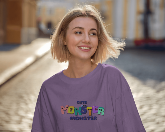 Cute Monster Energy in Oversized Comfort – Playful Tee