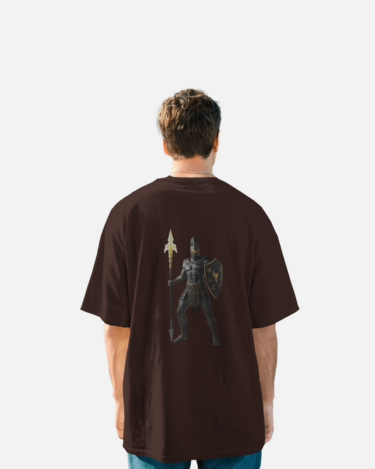 Fearless Strength in Oversized Comfort – Winged Knight Tee