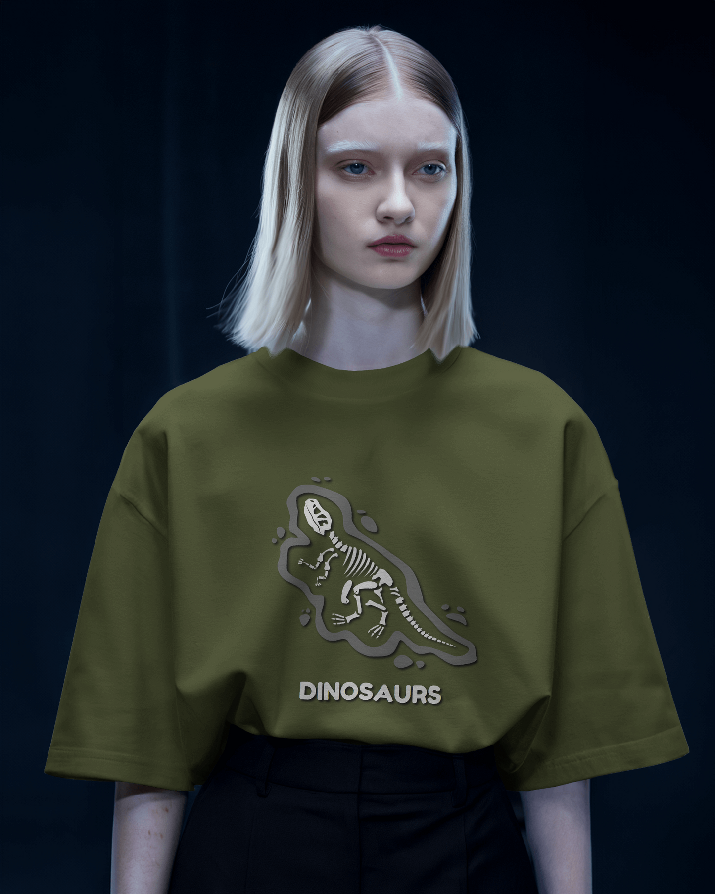 Oversized French Terry – Dinosaurs Fossil Tee