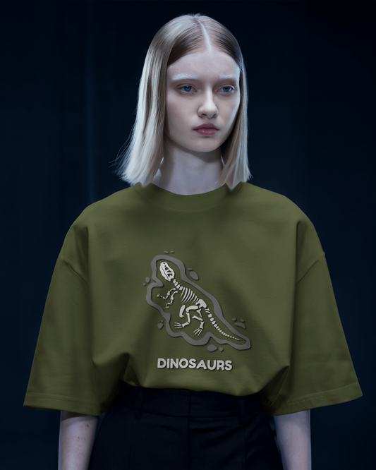 Oversized French Terry – Dinosaurs Fossil Tee