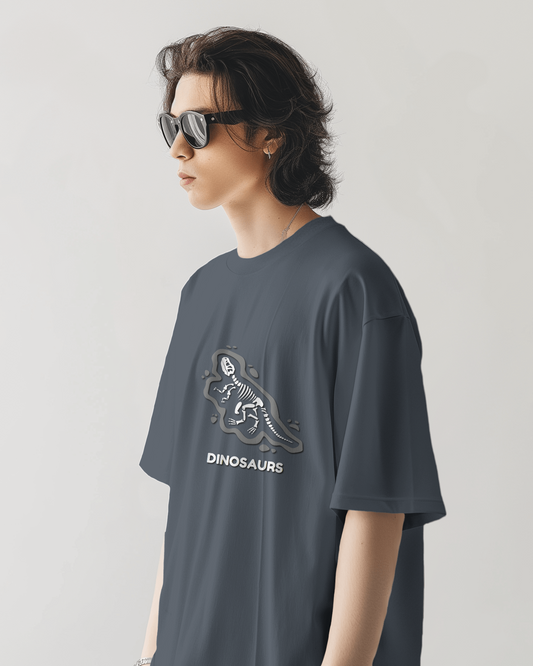 Oversized French Terry – Dinosaurs Fossil Tee