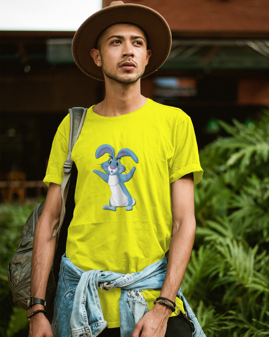 Bounce Into Comfort – Energetic Bunny Tee