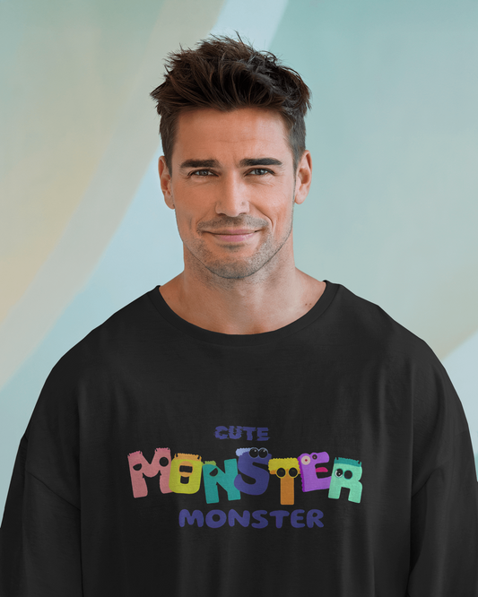 Cute Monster Energy in Oversized Comfort – Playful Tee