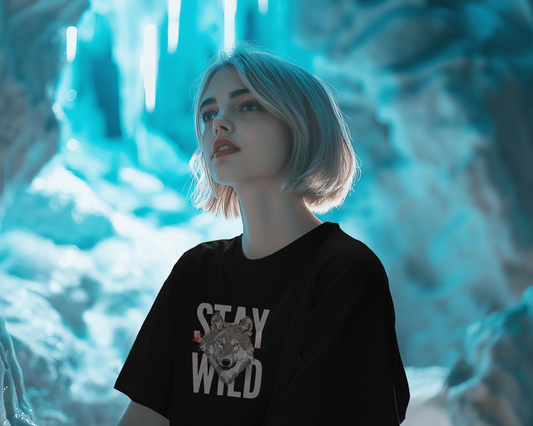 Stay Wild Wolf Tee – Smooth Comfort & Fearless Style