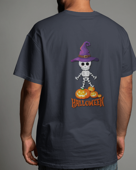 Spooky Chic in Ultra-Smooth Comfort – Halloween Skeleton Tee
