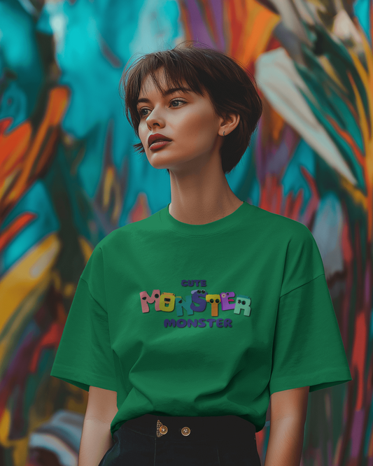 Cute Monster Energy in Oversized Comfort – Playful Tee
