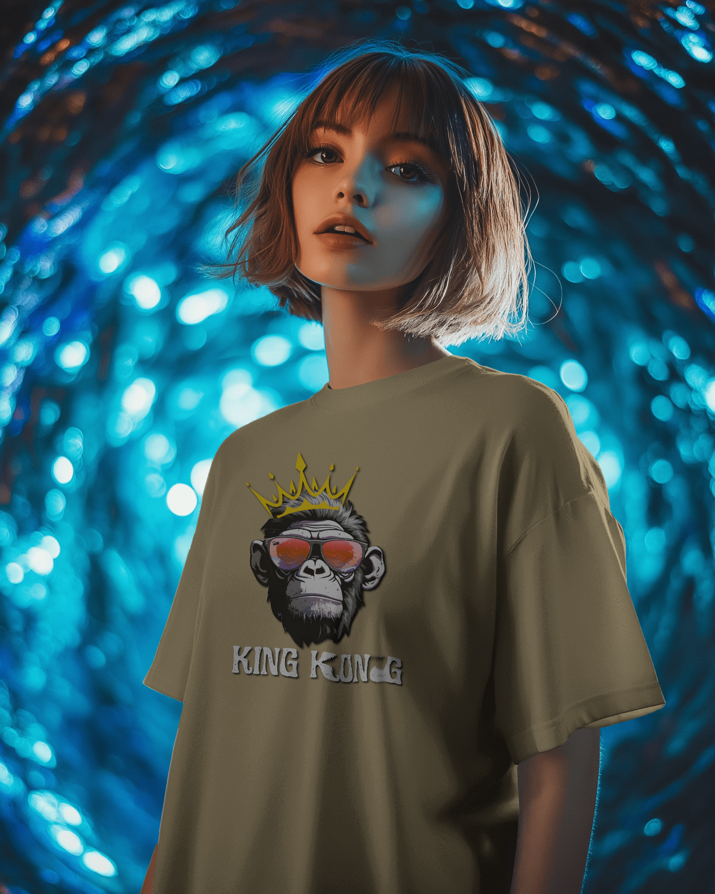 Hop Into Comfort OVERSIZED  – Energetic Bunny Tee